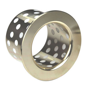 PTFE Plugged flanged oilless Bronze bushing